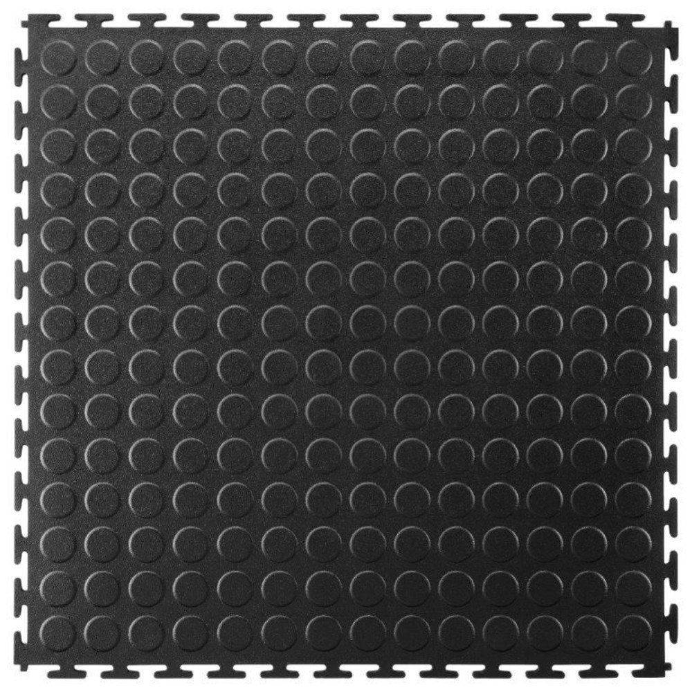 Número de imagen del producto 3: COBA Baldosa de PVC con efecto grano, 500 x 500 mm de ancho, color negro