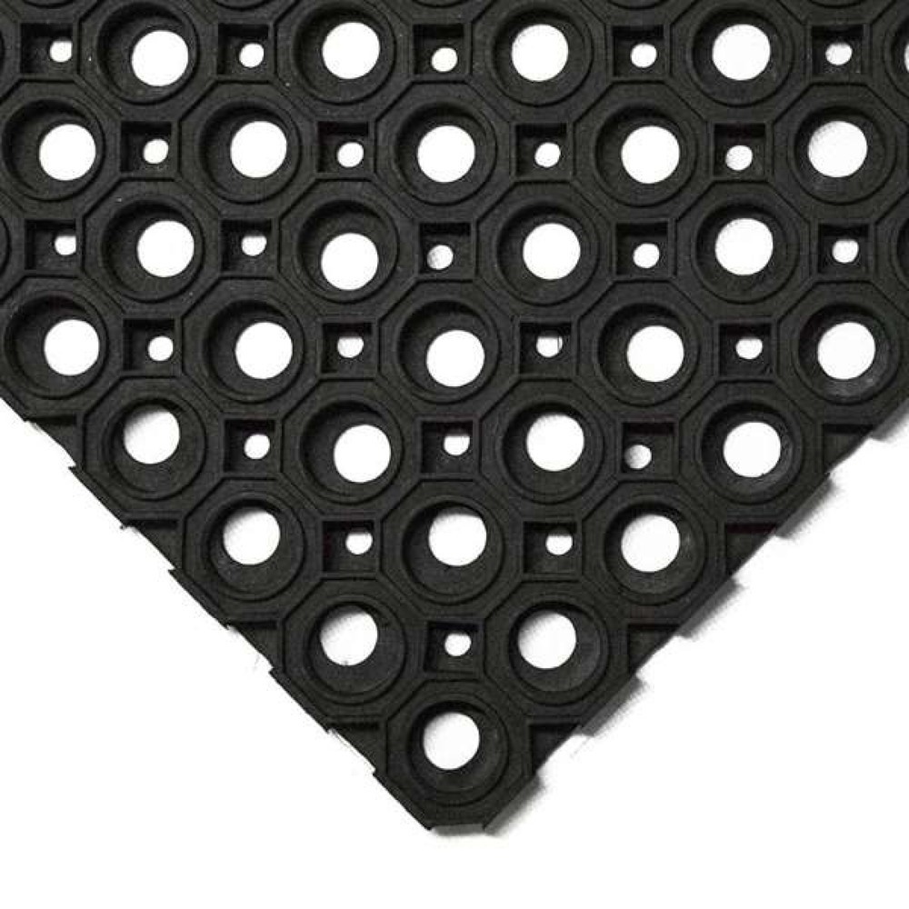 Número de imagen del producto 2: COBA Alfombrilla antisuciedad Ringmat Octoroll, An x Fo 1.0 x m lineal, negra