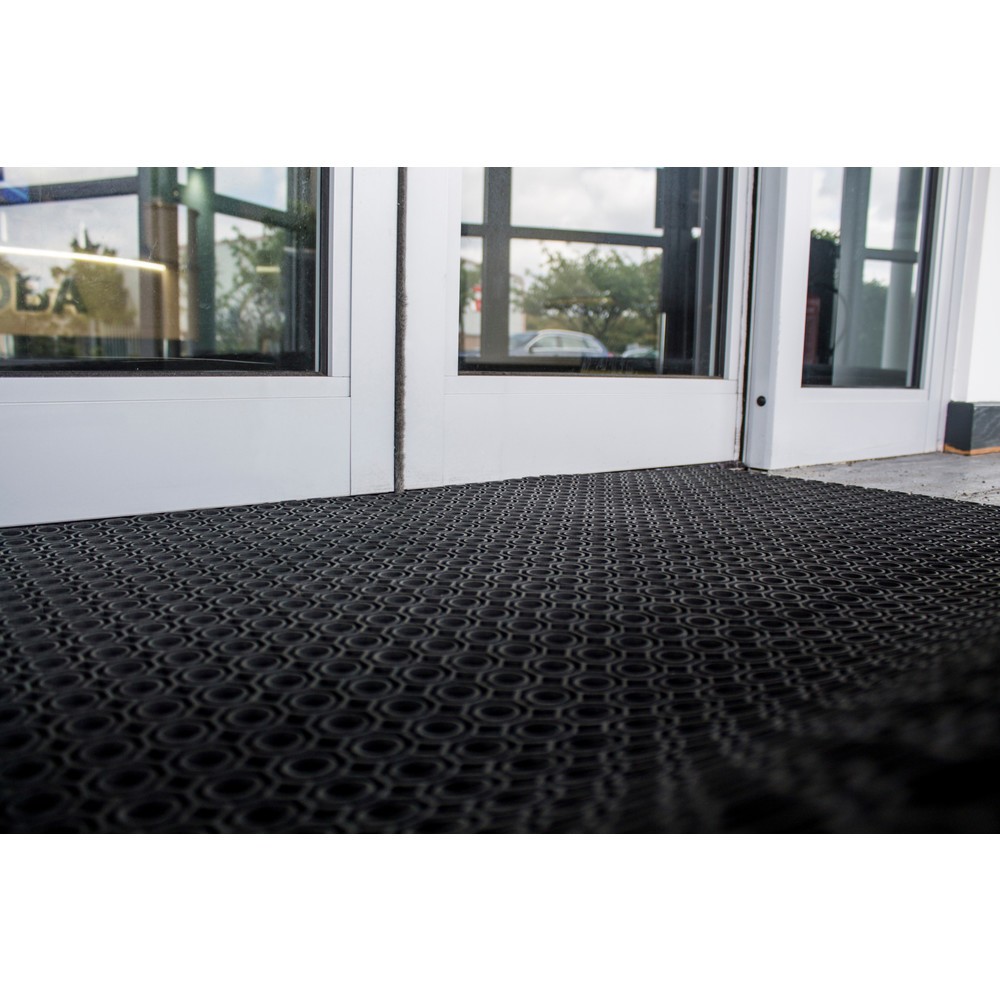Número de imagen del producto 3: COBA Alfombrilla antisuciedad Ringmat Octoroll, An x Fo 1.0 x m lineal, negra