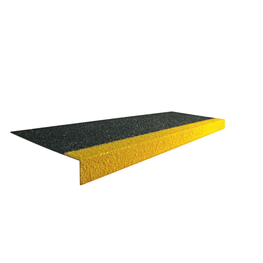 COBA Perfil antideslizante para peldaños COBAGRiP® Stair Tread, H x A x F 5,5 x 750 x 345 mm, negro/amarillo Imagen del producto: COBA Perfil antideslizante para peldaños COBAGRiP® Stair Tread, H x A x F 5,5 x 750 x 345 mm, negro/amarillo