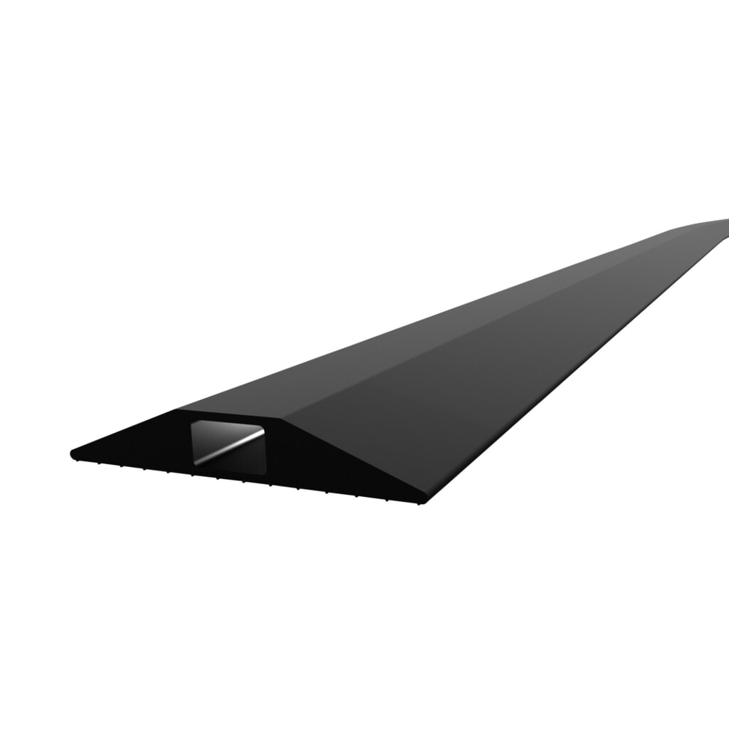 COBA Salvacables de PVC, H x A 11 x 3.000 mm, negro Imagen del producto: COBA Salvacables de PVC, H x A 11 x 3.000 mm, negro