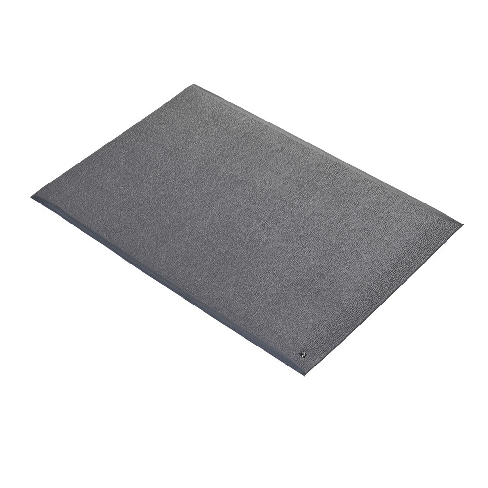 Número de imagen del producto 1: COBA Set de alfombrilla antifatiga de PVC, An x P: 600 x 900 mm, gris