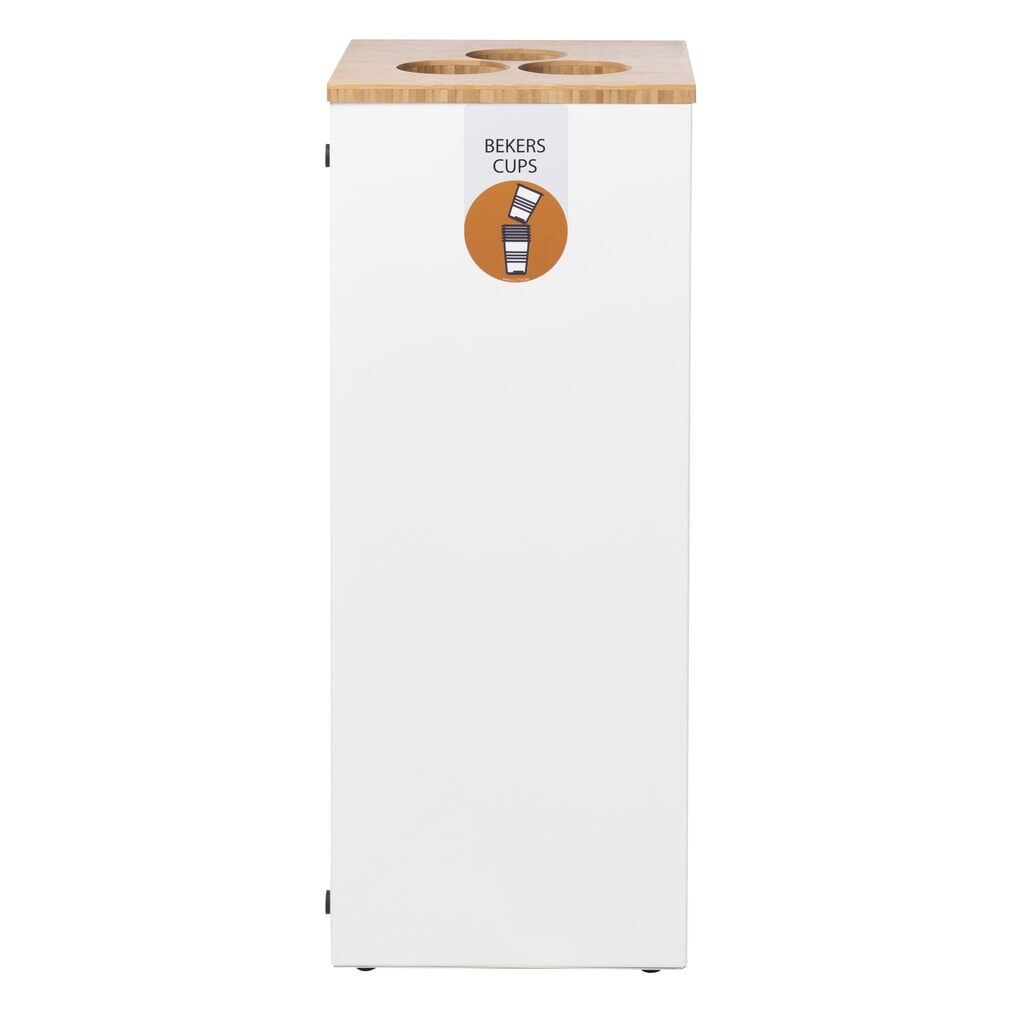 Colector de vasos LUNE Paxa Medium, 34 litros, blanco