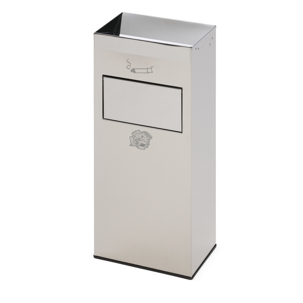 Imagen del producto: Combinación ceniza y residuos VAR®, acero inoxidable, 21 l con tapa basculante