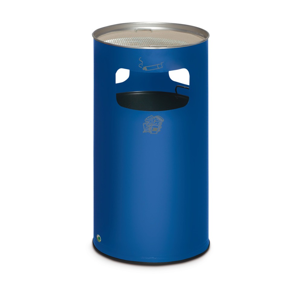 Imagen del producto: Combinación de ceniza y residuos VAR®, modelo de pie, 69,2 litros, azul genciana