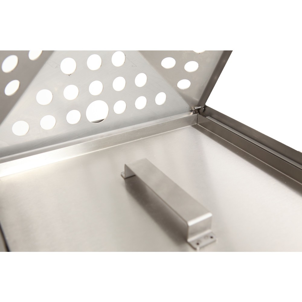 Número de imagen del producto 6: Combinación de ceniza y residuos en pirámide cuadrada con cubo con base de acero inoxidable de 70 litros