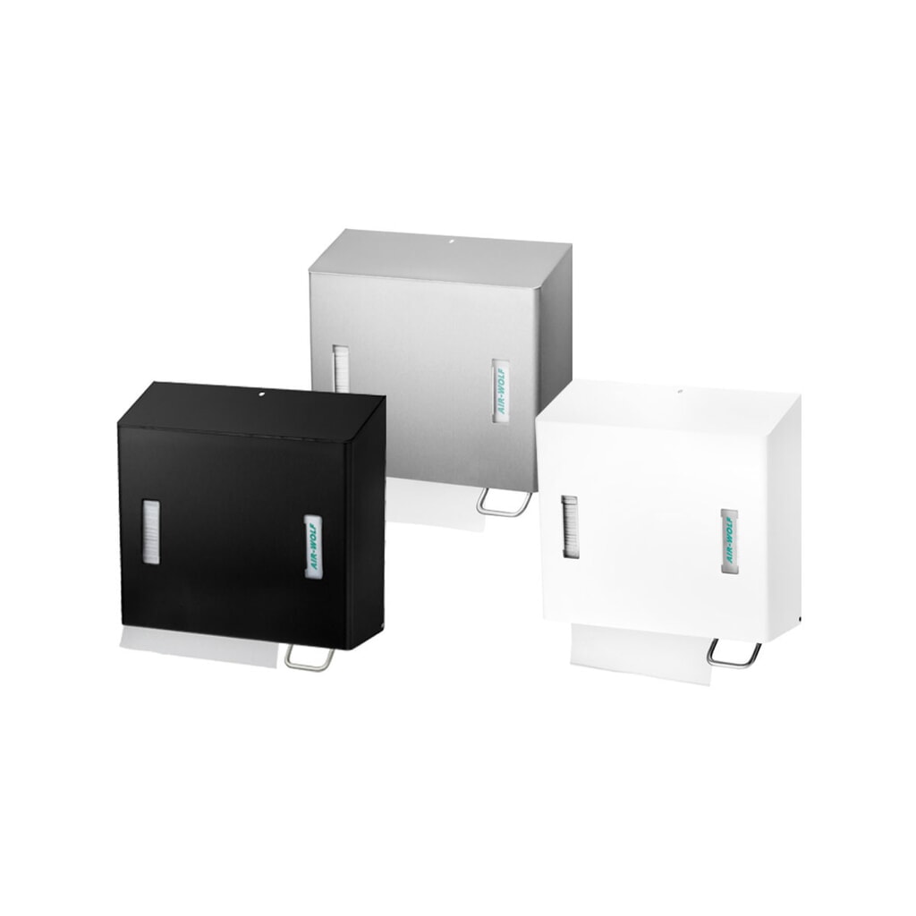 Número de imagen del producto 2: Combinación de dispensador de toallas de papel y de espuma de jabón Air-Wolf, derecha, acero inoxidable cepillado