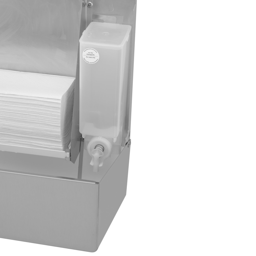 Número de imagen del producto 3: Combinación de dispensador de toallas de papel y de jabón Air-Wolf, derecha, acero inoxidable cepillado