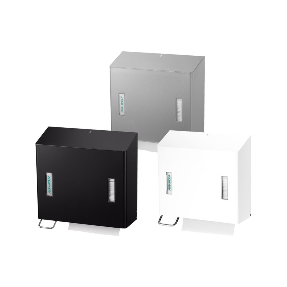 Número de imagen del producto 2: Combinación de dispensador de toallas de papel y de jabón Air-Wolf, izquierda, negro