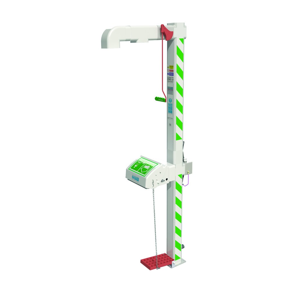 Imagen del producto: Combinación de ducha y lavaojos Justrite® AH5G45G Hughes, protegida contra las heladas