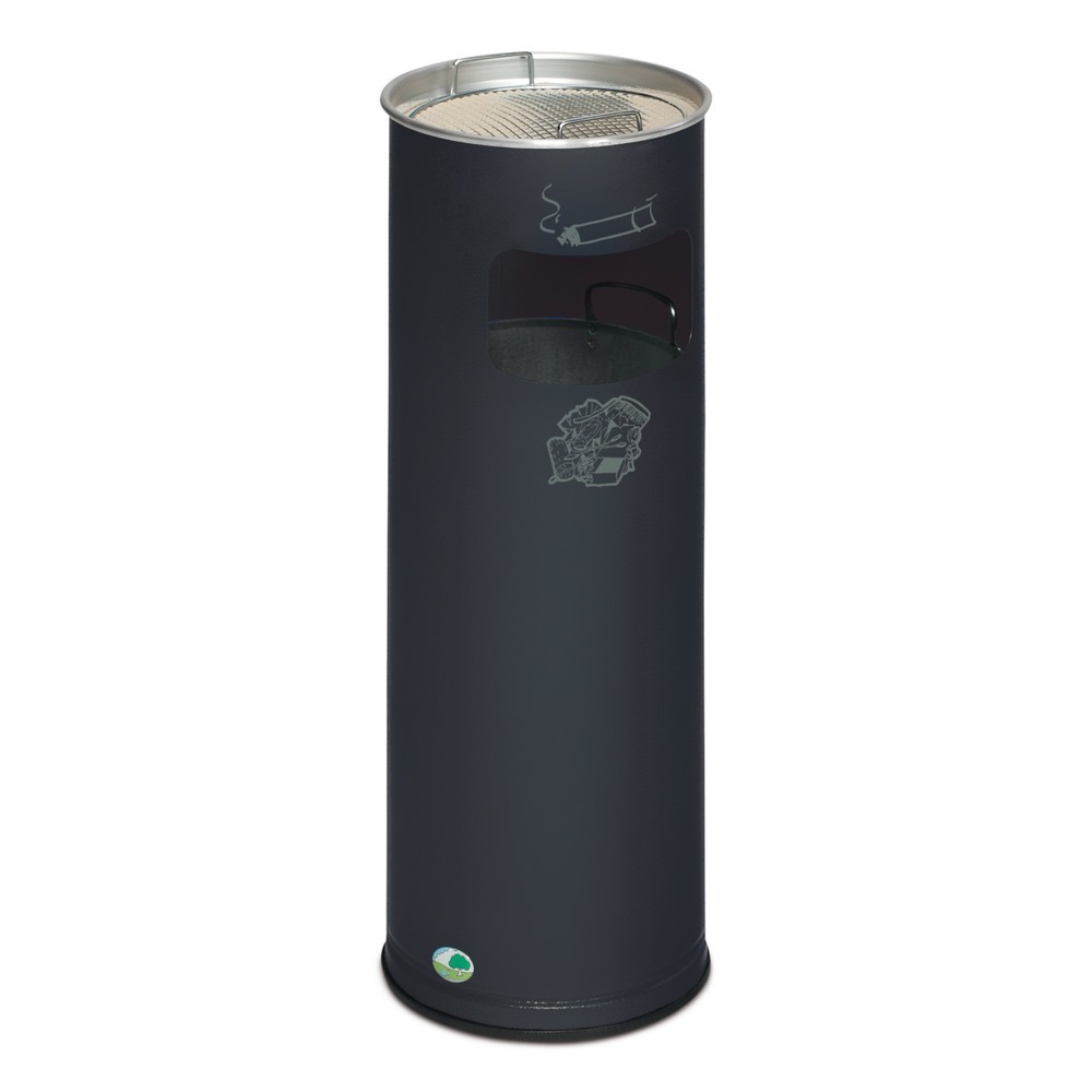 Imagen del producto: Combinación de residuo Asher VAR®, modelo de pie, 16,7 litros, gris negro