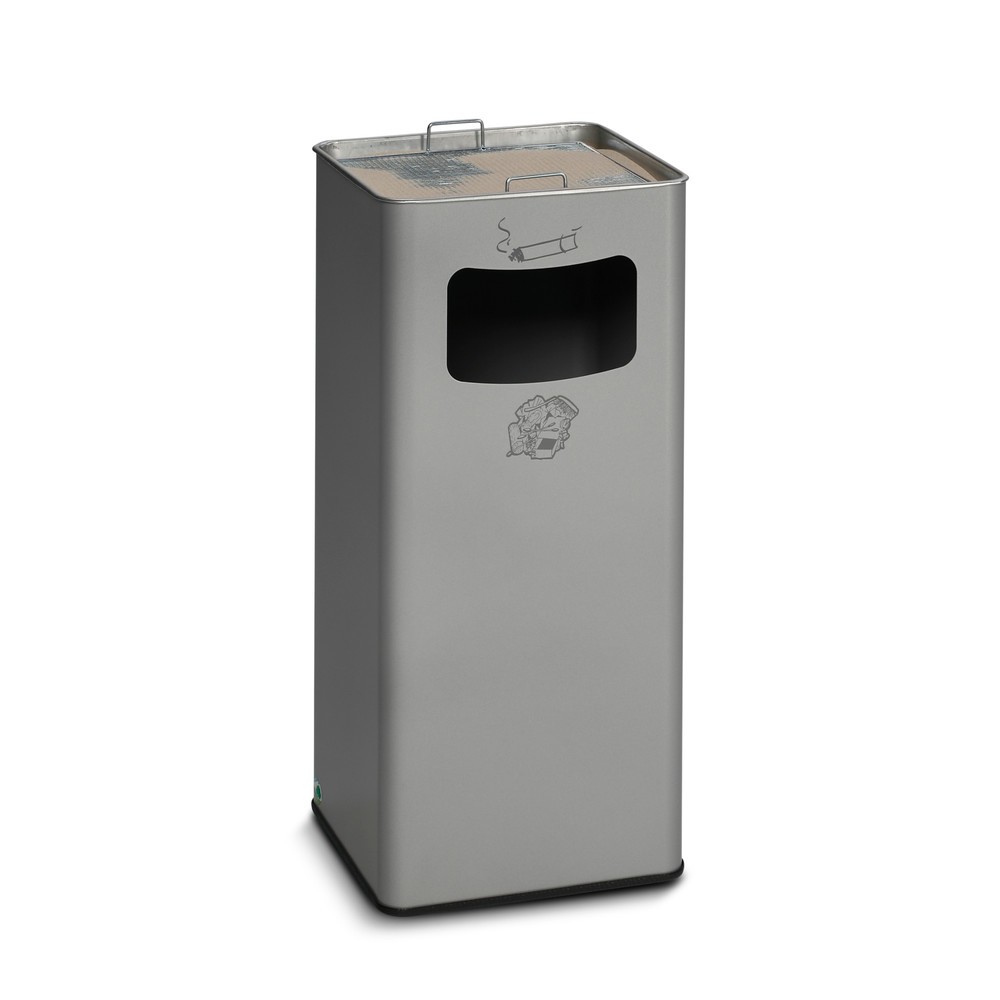 Imagen del producto: Combinación de residuo Asher VAR®, modelo de pie, 96,1 litros, plata