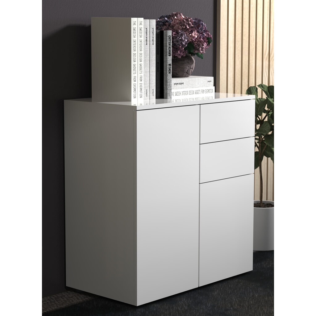 Cómoda VCM Dalosa de 4 compartimentos, blanco Número de imagen del producto 2: Cómoda VCM Dalosa de 4 compartimentos, blanco