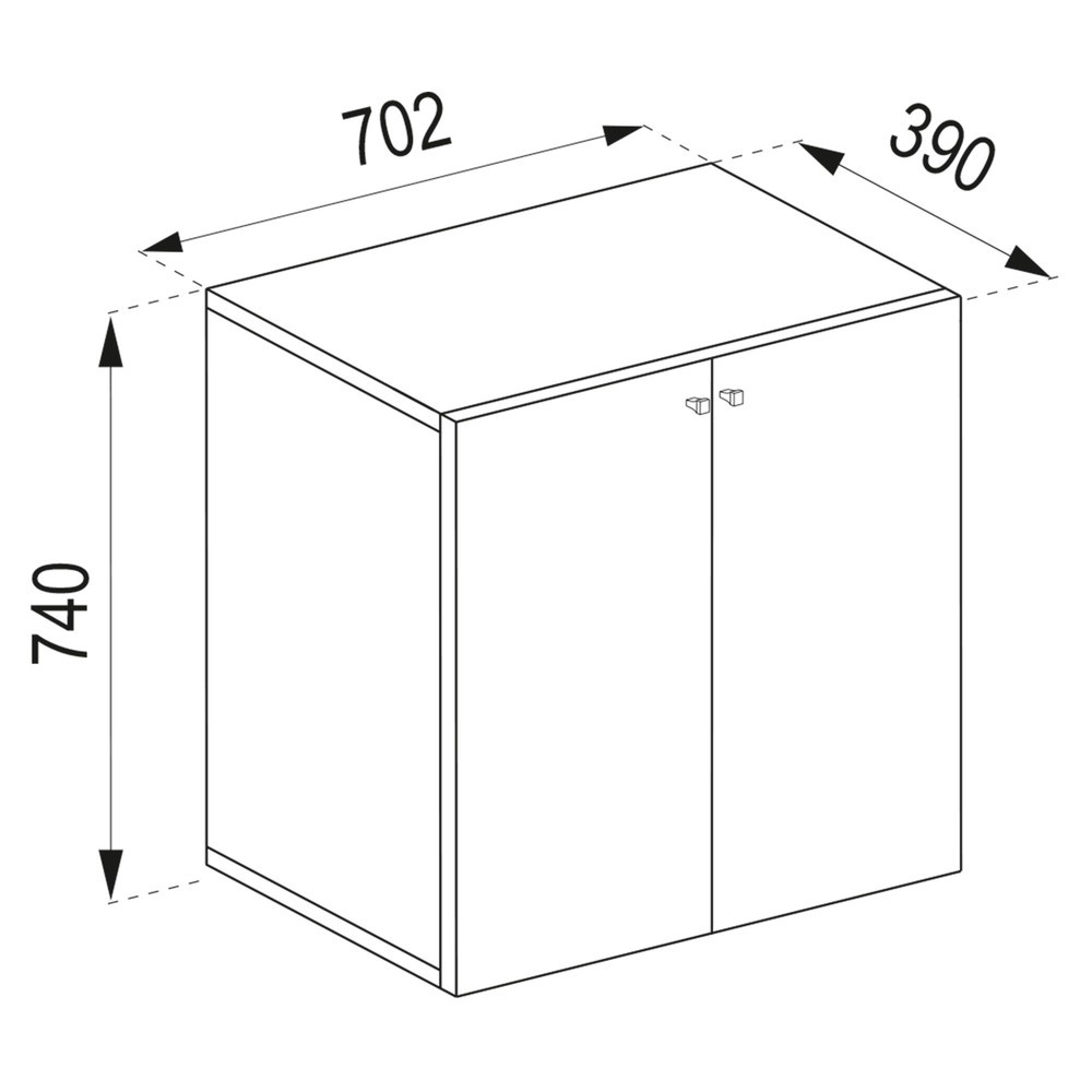 Número de imagen del producto 2: Cómoda Vandol V1, roble Sonoma