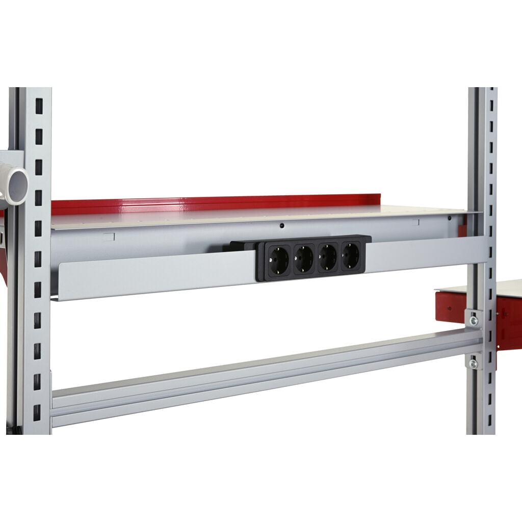 Canaleta para cables para mesas de embalaje FLEX de Rocholz, longitud 800 mm Número de imagen del producto 2: Canaleta para cables para mesas de embalaje FLEX de Rocholz, longitud 800 mm