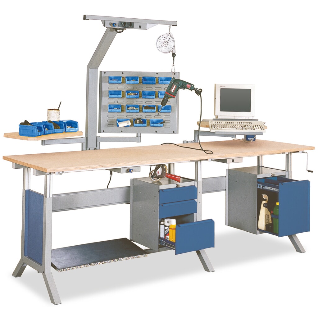 Imagen del producto: Bastidor para mesa básica de sistema de puestos de trabajo Bedrunka+Hirth, A x F 610 x 170 mm