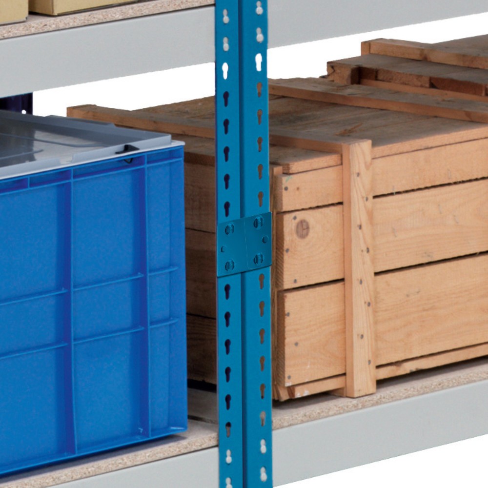 Imagen del producto: Conector de estantería ancha SCHULTE, azul, azul