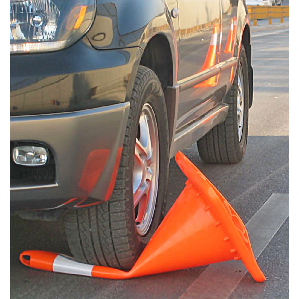 Número de imagen del producto 2: Cono indicador de PVC, resistente al arrollamiento, reflectante, altura 320 mm