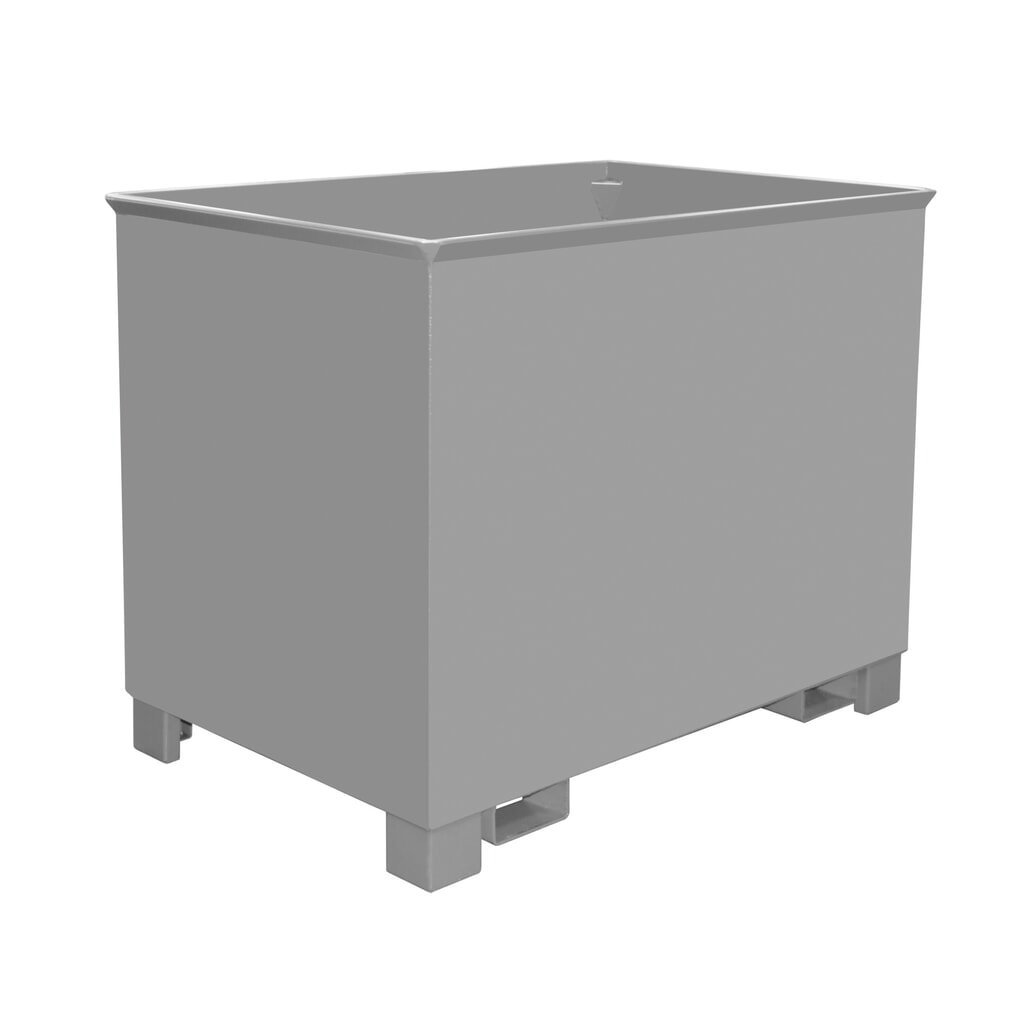 Eurocaja Bauer® para trenes logísticos, pintada, volumen 0,8 m³, RAL 7005 gris ratón Imagen del producto: Eurocaja Bauer® para trenes logísticos, pintada, volumen 0,8 m³, RAL 7005 gris ratón