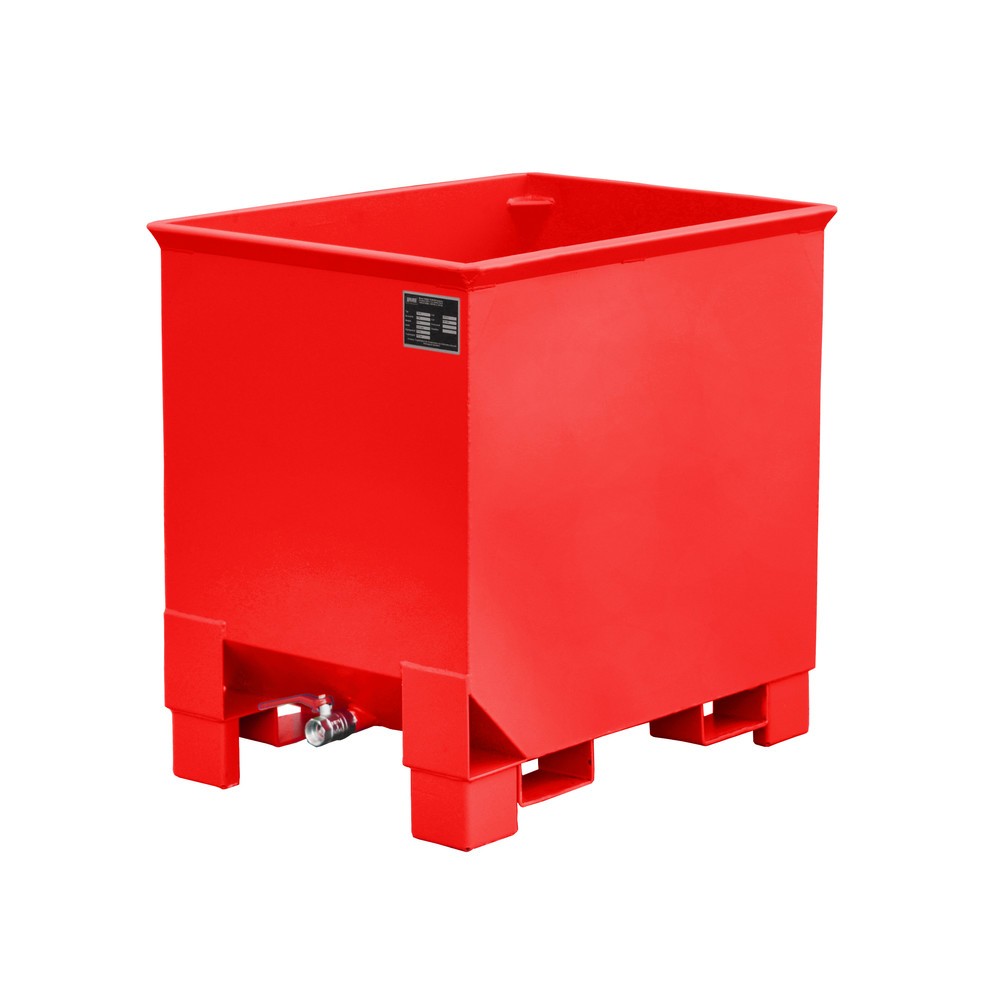 Número de imagen del producto 2: Bauer® Contenedor de apilamiento de viruta para polipastos de ruta, pintado, volumen 0,3 m³, RAL 2000 amarillo naranja