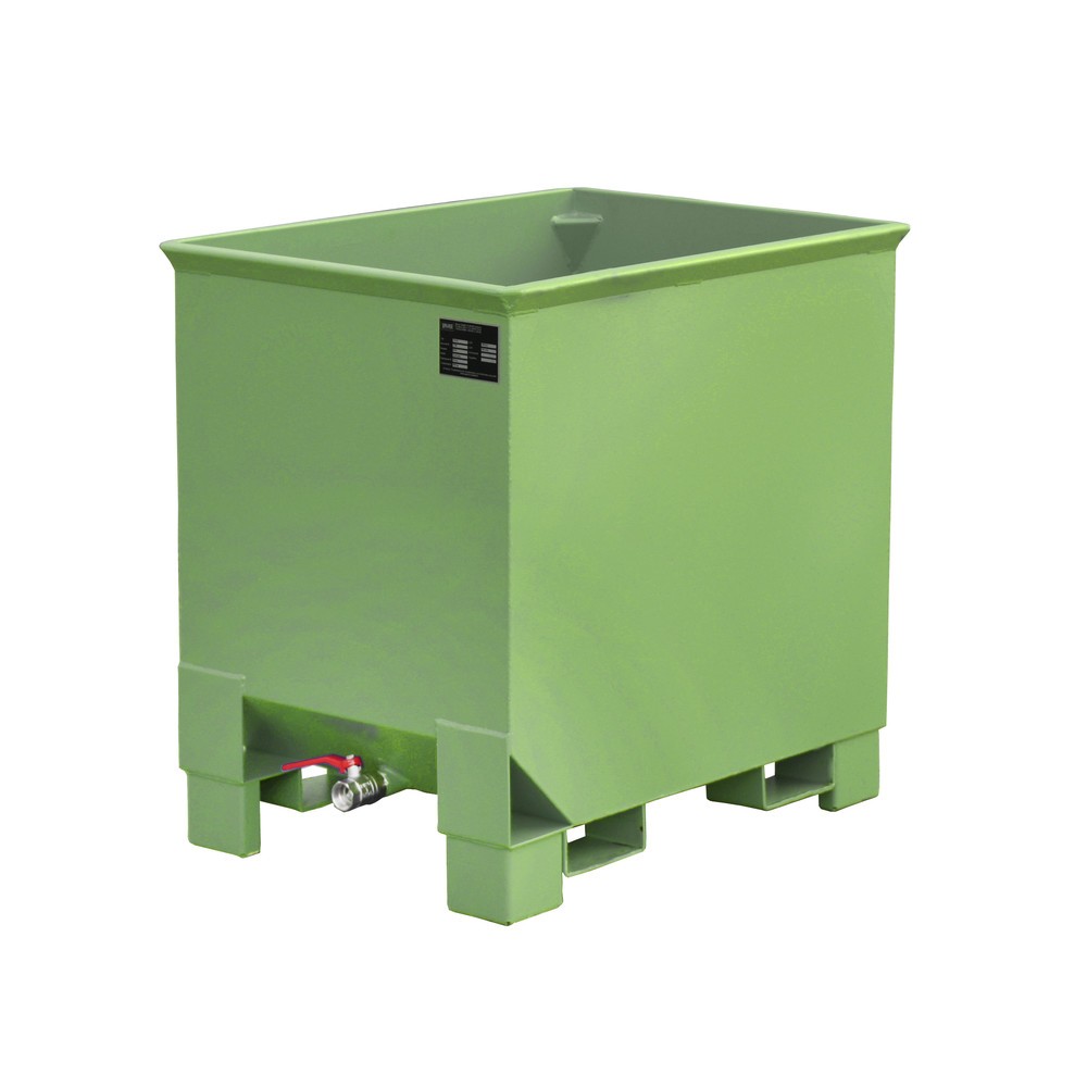 Número de imagen del producto 3: Bauer® Contenedor de apilamiento de viruta para polipastos de ruta, pintado, volumen 0,3 m³, RAL 2000 amarillo naranja
