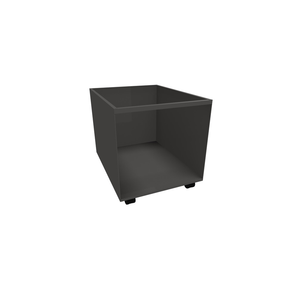 Imagen del producto: Contenedor con larguero|refuerzo de plástico, móvil, alto H x An x F 525 x 500 x 650 mm, gris antracita
