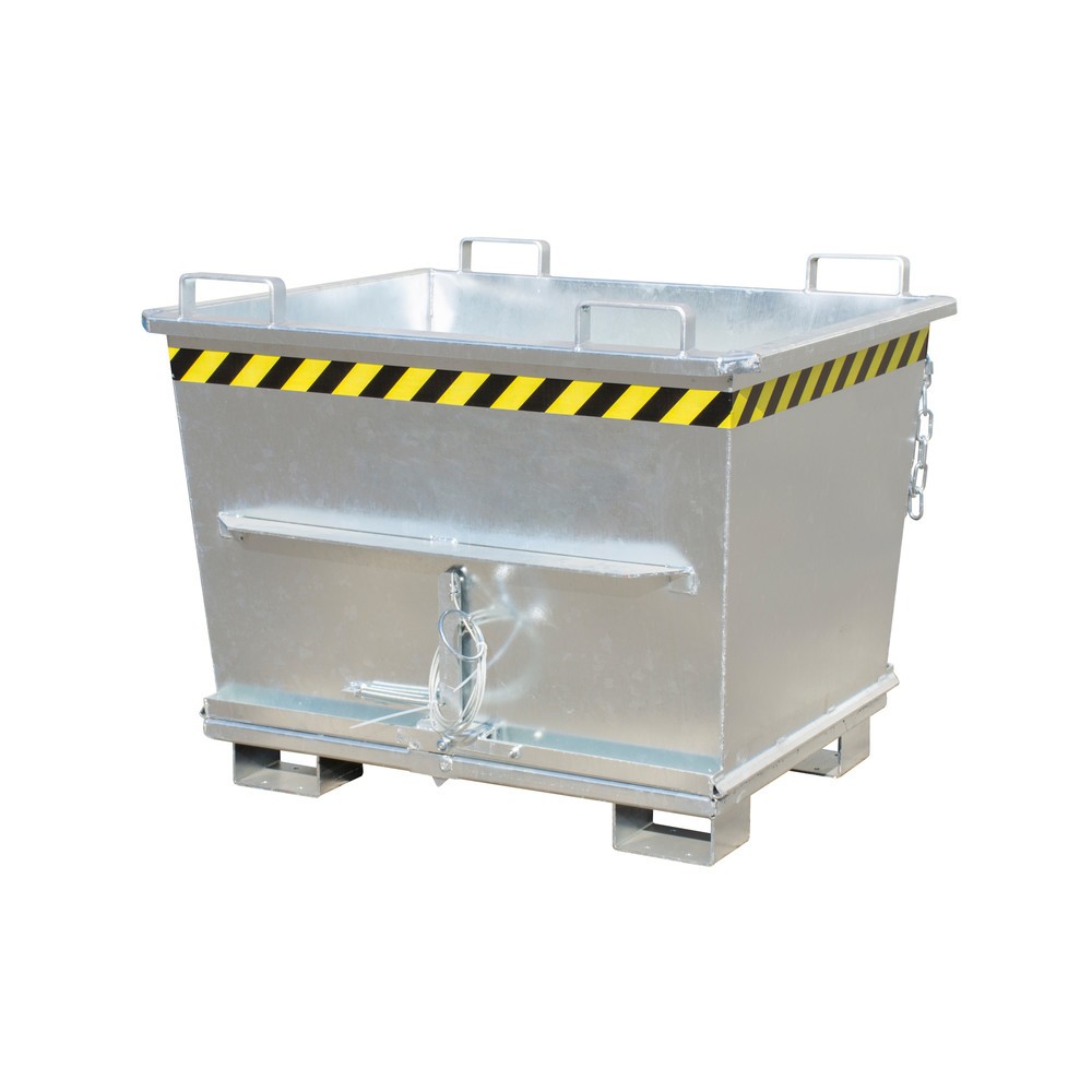 Número de imagen del producto 1: Contenedor con trampilla apilable Bauer®, galvanizado, volumen 0,7 m³