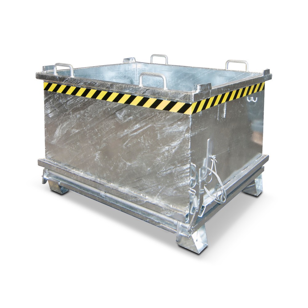 Imagen del producto: Contenedor con trampilla Bauer®, trampilla reforzada, galvanizado, CC 1.500 kg, volumen 0,75 m³