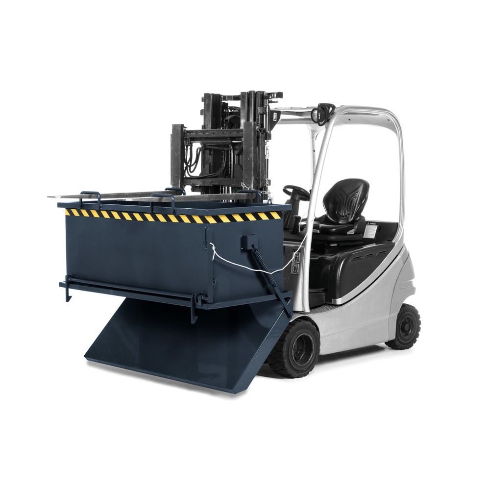 Número de imagen del producto 2: Contenedor con trampilla, modelo RKB, volumen 0,5 m³, RAL 7016 gris antracita