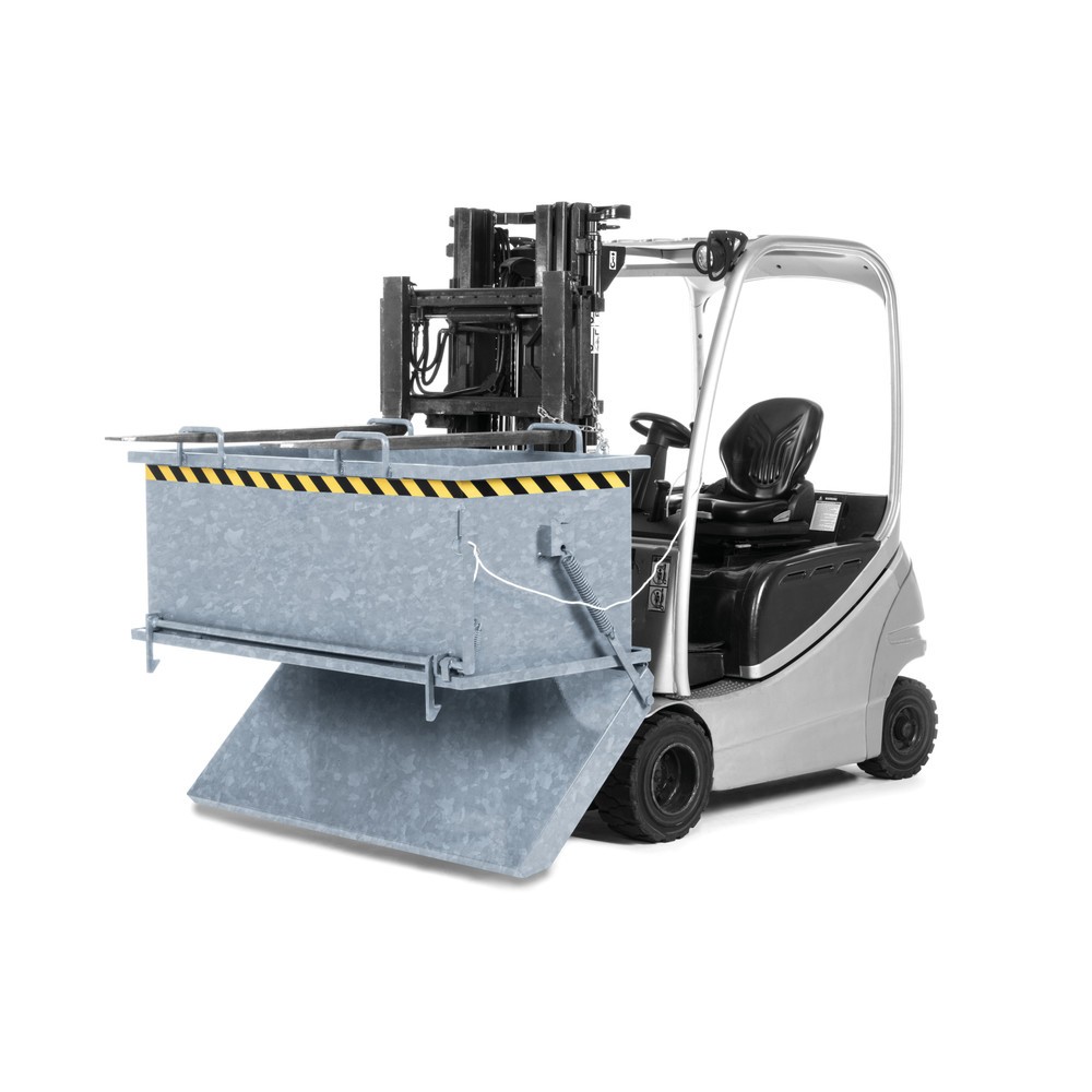 Número de imagen del producto 2: Contenedor con trampilla, modelo RKB, volumen 0,5 m³, galvanizado