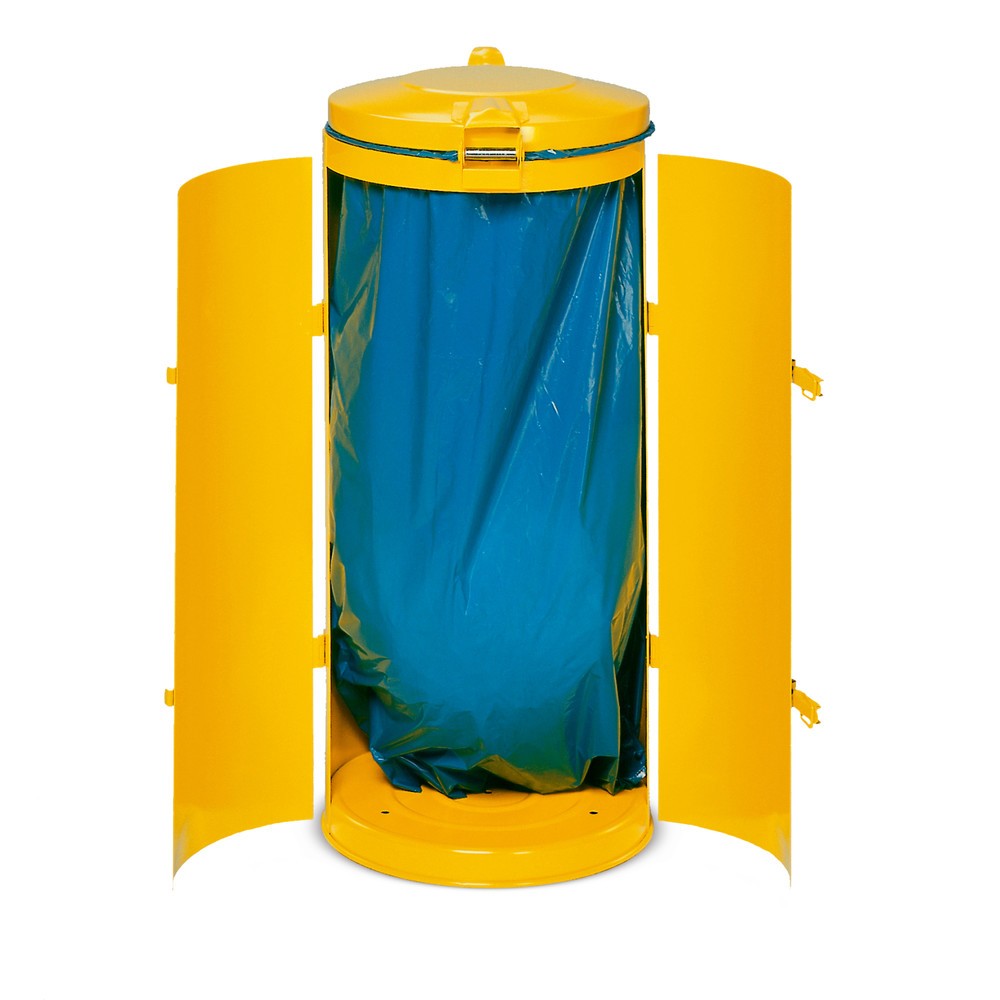 Número de imagen del producto 3: Contenedor de reciclaje VAR®, 120 litros, puerta de doble hoja, blanco tráfico