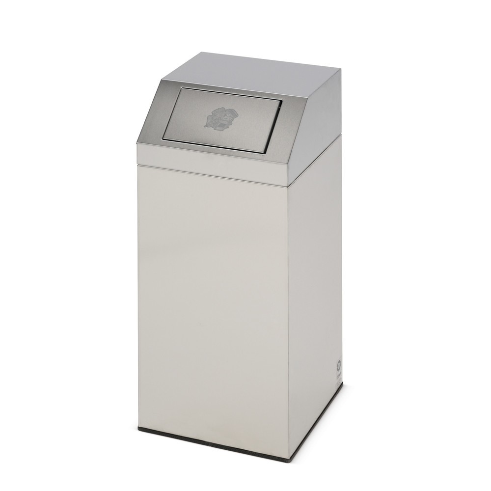 Imagen del producto: Contenedor de reciclaje VAR® de acero inoxidable, 45 litros