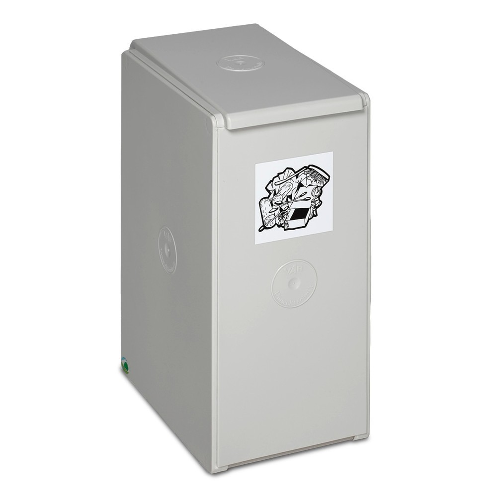 Imagen del producto: Contenedor de reciclaje VAR®, 40 litros, tapa gris claro