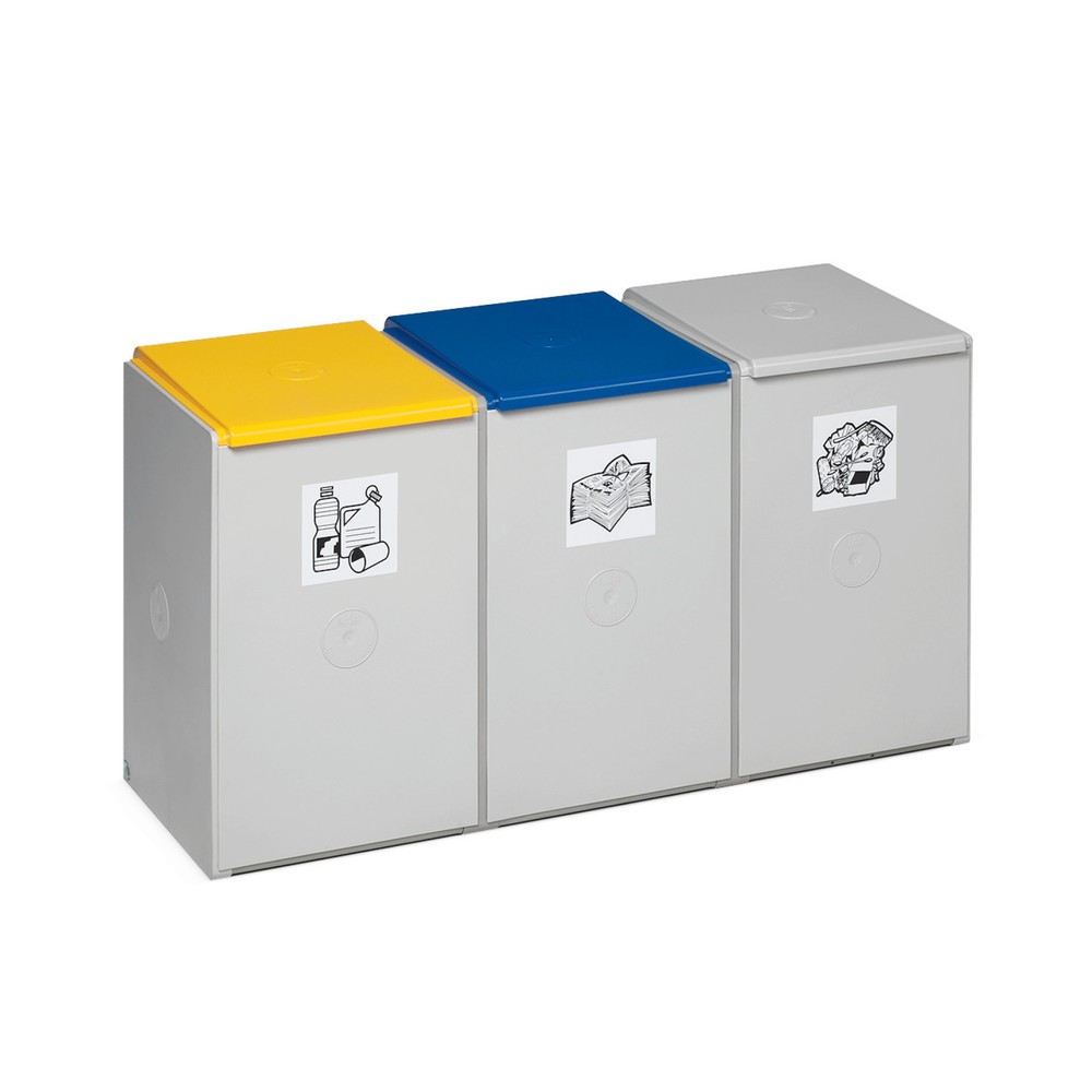 Imagen del producto: Contenedor de reciclaje VAR®, 60 litros, 3 unidades