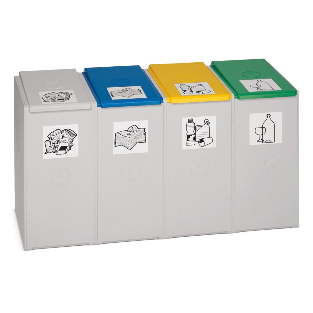 Imagen del producto: Contenedor de reciclaje VAR®, 40 litros, 4 unidades