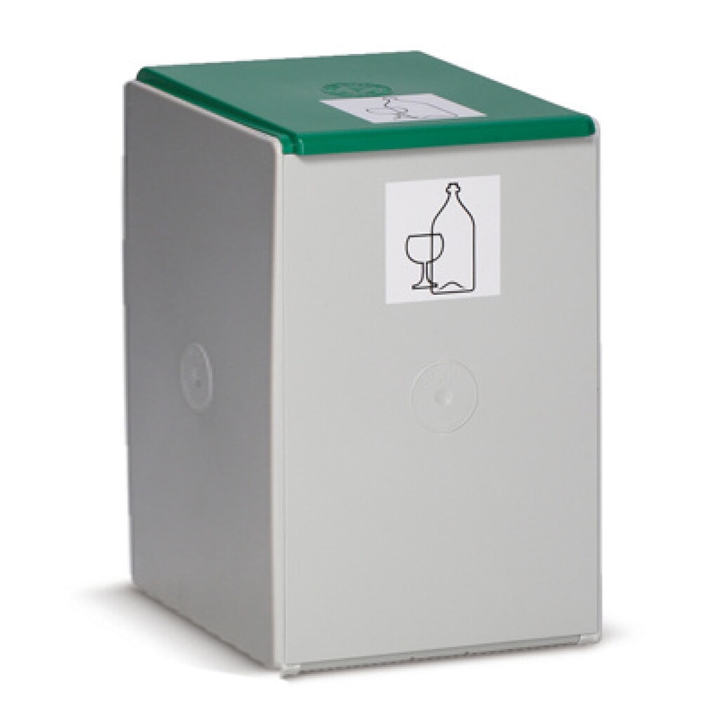 Imagen del producto: Contenedor de reciclaje VAR®, 40 litros, tapa verde