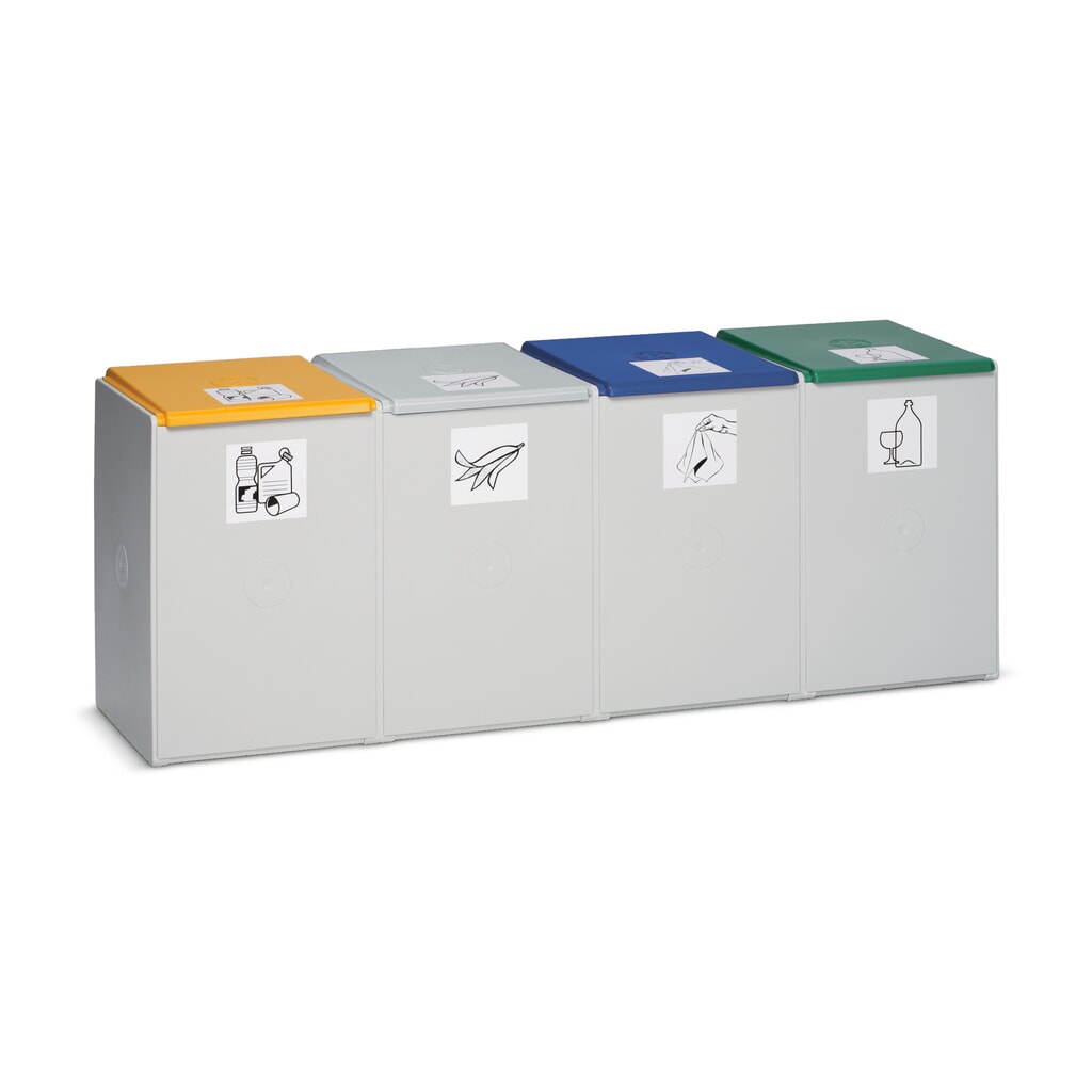 Contenedor de reciclaje VAR®, 40 litros, 4 unidades Número de imagen del producto 2: Contenedor de reciclaje VAR®, 40 litros, 4 unidades