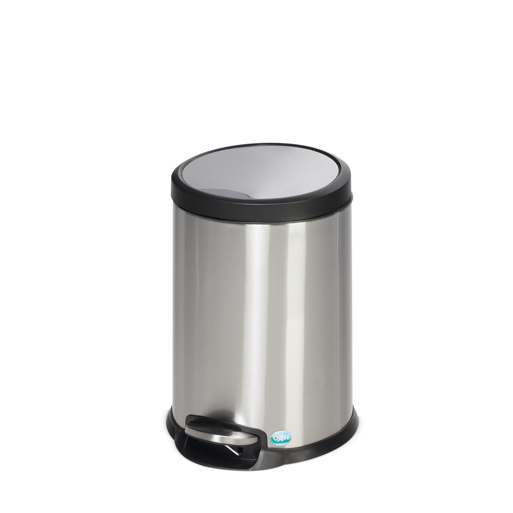 Número de imagen del producto 1: Contenedor de residuos con pedal, de acero inoxidable, 20 litros, mate