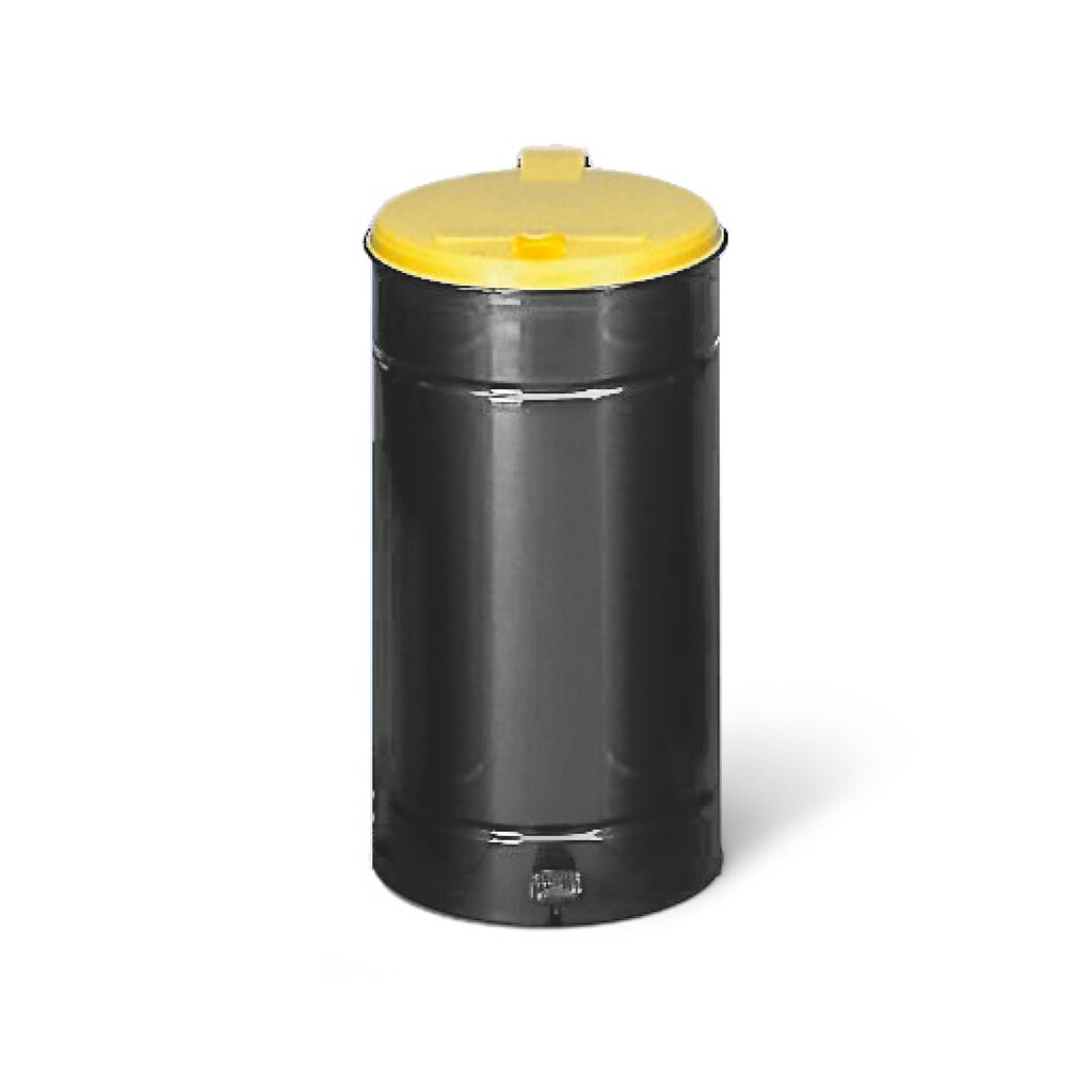 Imagen del producto: Con pedal Euro-Pedal, 60 litros, cuerpo antracita, tapa amarilla