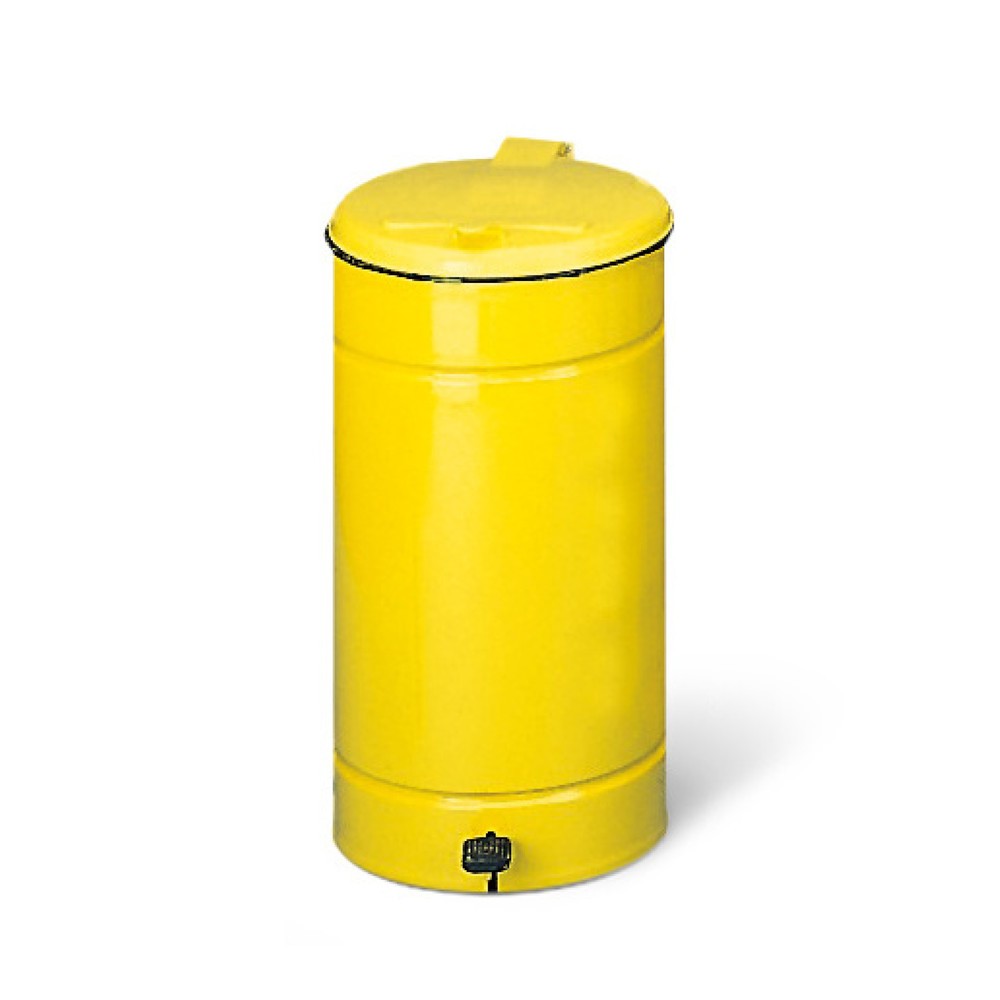 Número de imagen del producto 1: Con pedal Euro-Pedal, 60 litros, cuerpo amarillo, tapa amarilla