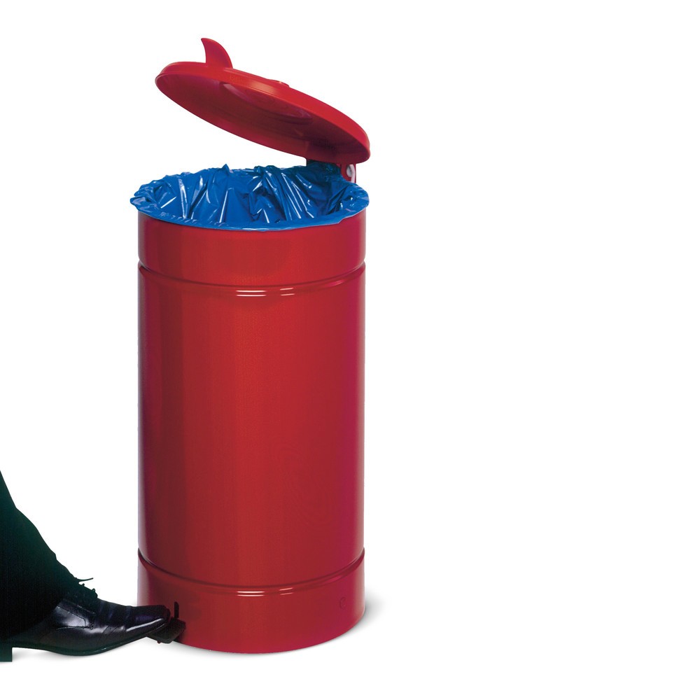 Imagen del producto: Con pedal Euro-Pedal, 60 litros, cuerpo rojo, tapa roja