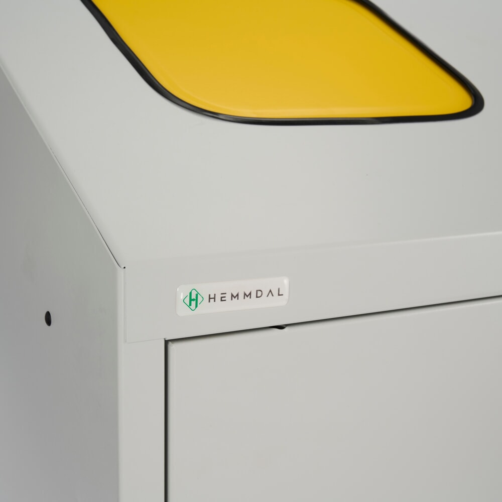 Número de imagen del producto 8: HEMMDAL Contenedor de residuos para reciclado Trio, con 3 recipientes interiores, 120 litros cada uno