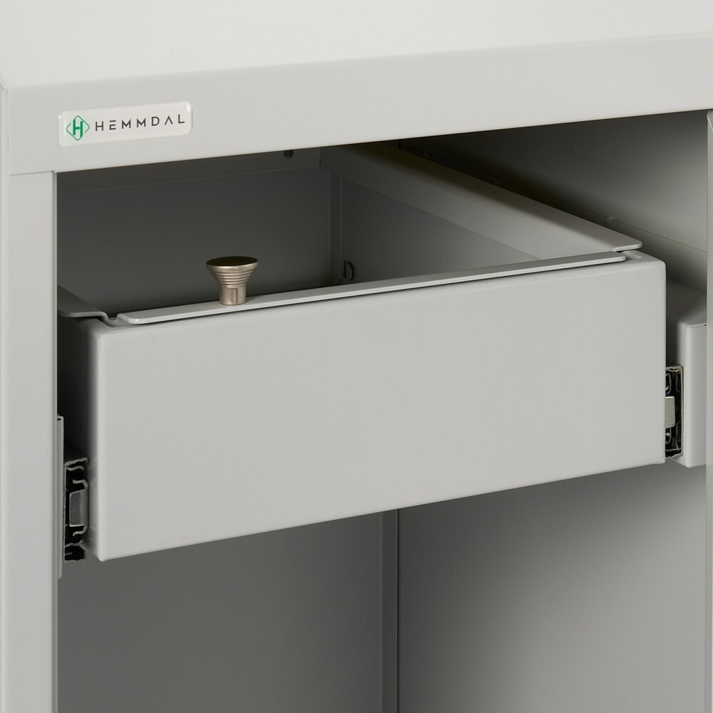 Número de imagen del producto 5: Contenedor de residuos para reciclado HEMMDAL con soporte para bolsas, 120 litros