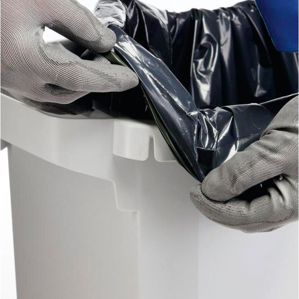 Número de imagen del producto 2: Contenedor de residuos y de reciclaje DURABIN 60 litros, PP, gris/verde