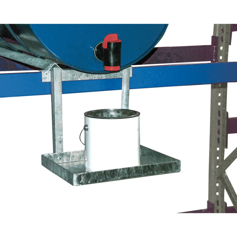 Imagen del producto: contenedor galvanizado para estanterías de barril incl. cuba de contención