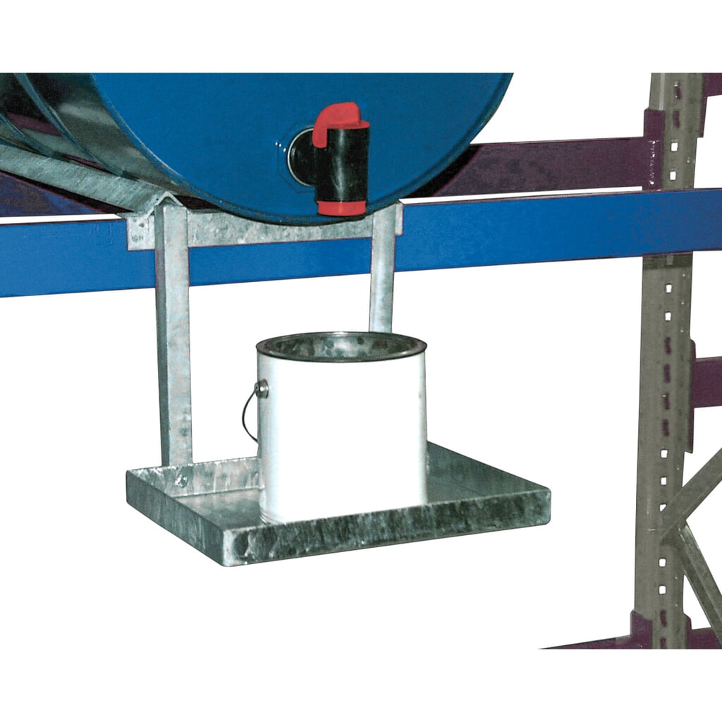 Imagen del producto: contenedor galvanizado para estanterías de barril incl. cuba de contención