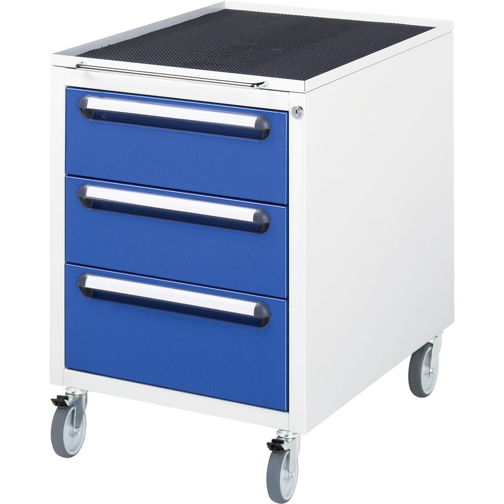 Imagen del producto: Contenedor para debajo con ruedas RAU H x A x F 690 x 480 x 600 mm, con 3 cajones