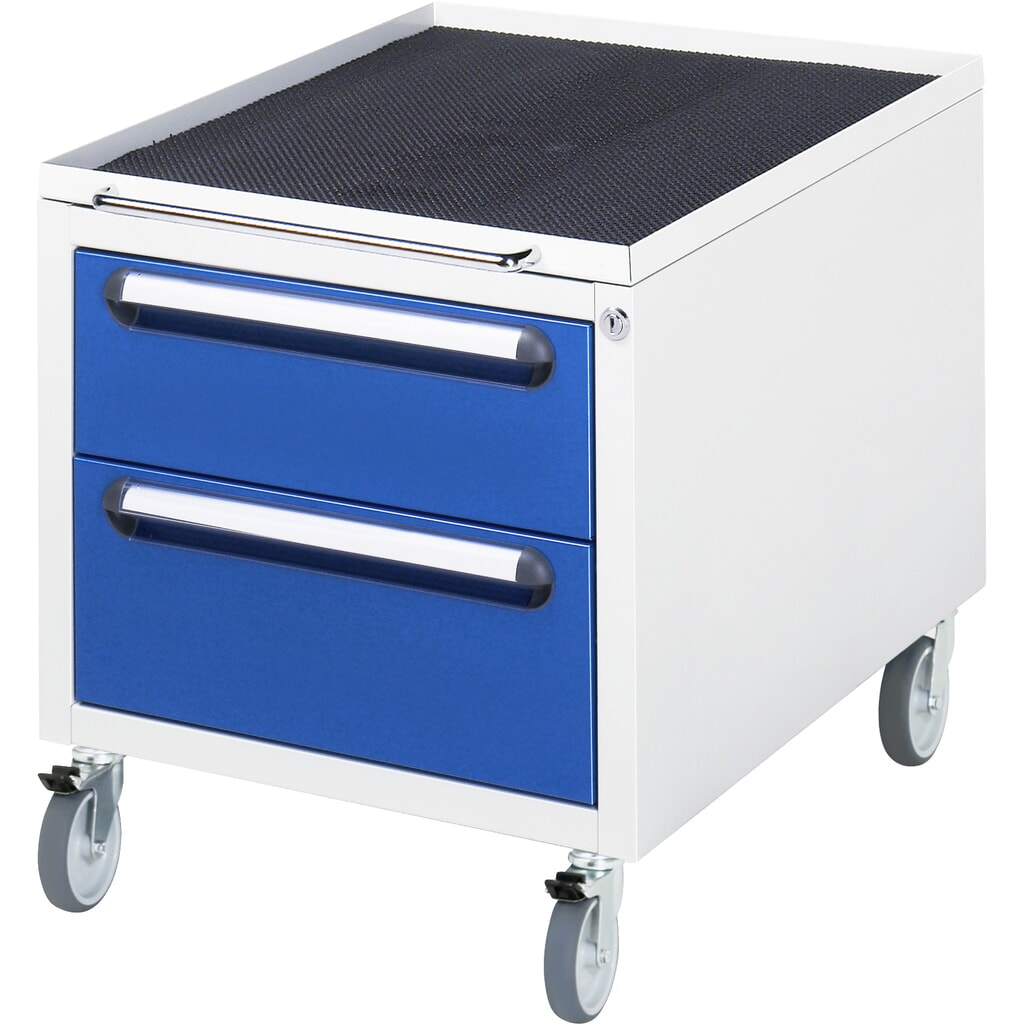 Contenedor para debajo con ruedas RAU H x A x F 450 x 480 x 600 mm, con 2 cajones Imagen del producto: Contenedor para debajo con ruedas RAU H x A x F 450 x 480 x 600 mm, con 2 cajones