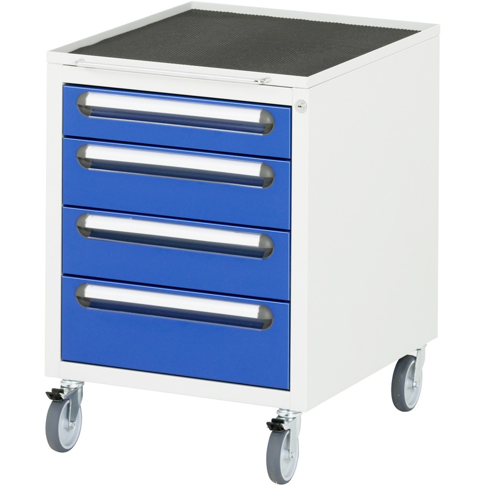 Imagen del producto: Contenedor para debajo con ruedas RAU H x A x F 690 x 480 x 600 mm, con 4 cajones