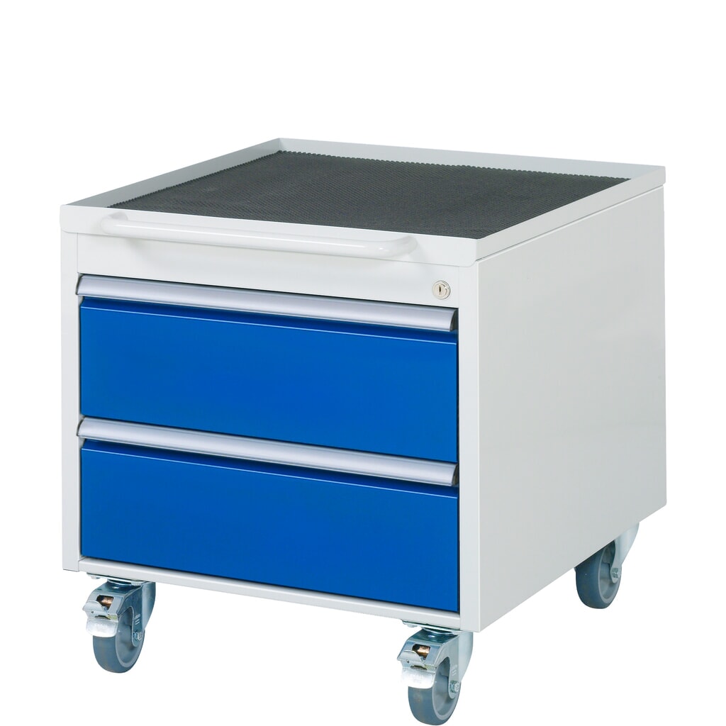 Contenedor para debajo con ruedas RAU, serie 7000, H x A x F 565 x 580 x 650 mm, con 2 cajones Imagen del producto: Contenedor para debajo con ruedas RAU, serie 7000, H x A x F 565 x 580 x 650 mm, con 2 cajones